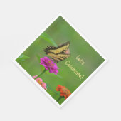 Laten we Butterfly vieren Servet (Hoek)