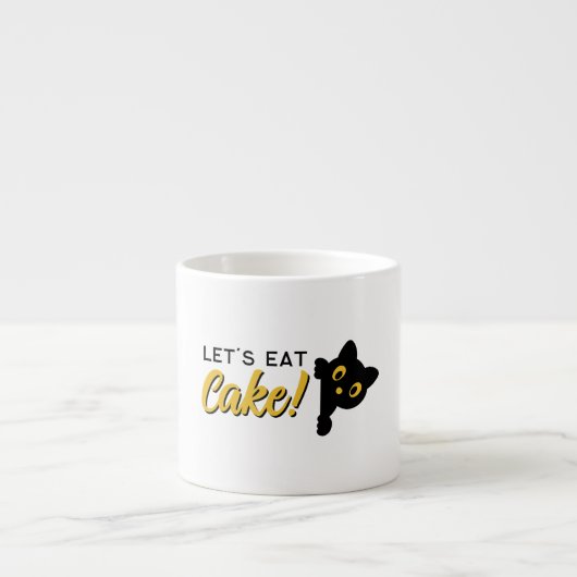 Laten we cake eten  espresso kop (Voorkant)