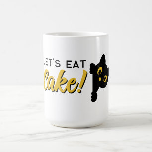 Laten we cake eten koffiemok