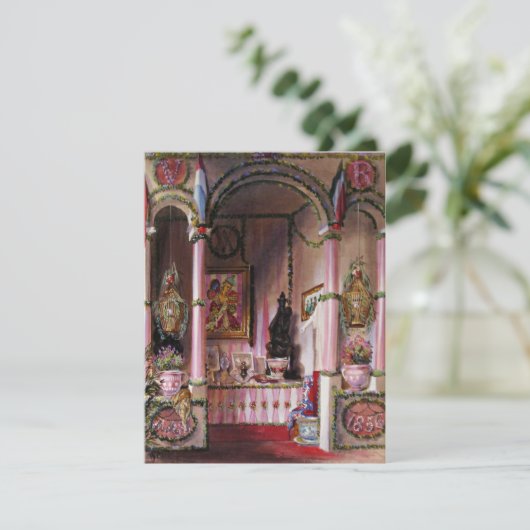 Laten we Cake Marie Antoinette I ~ Invitation eten Kaart (Staand voorkant)