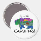 Laten we Camping gaan Magneet (Voorkant / Achterkant)