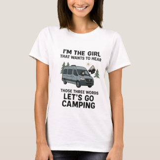 Laten we Camping gaan T-shirt