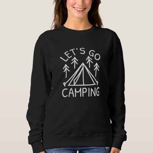 Laten we Camping gaan Trui (Voorkant)