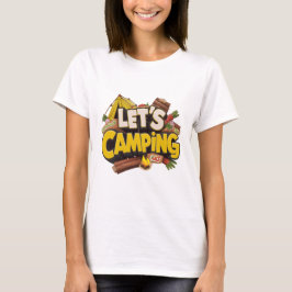 Laten we Camping T-shirt