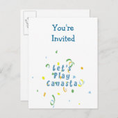 Laten we Canasta Briefkaart afspelen (Voorkant / Achterkant)