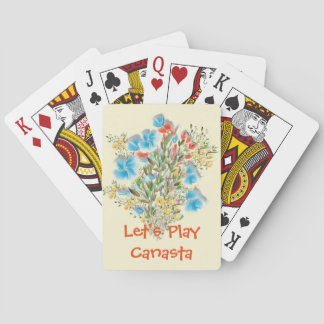 Laten we Canasta-Kaarten afspelen Pokerkaarten