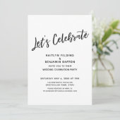 Laten we Casual vieren, Moderne receptie-ontvangst Kaart (Staand voorkant)