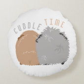 Laten we cavia knuffelen rond kussen (Achterkant)