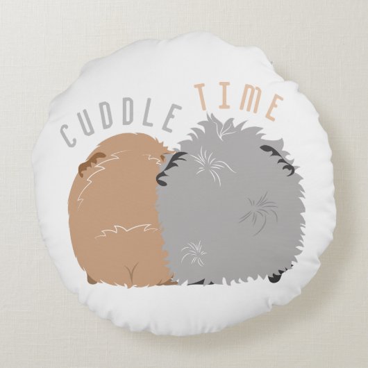 Laten we cavia knuffelen rond kussen (Achterkant)