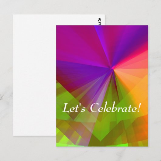 Laten we Celebrate! Briefkaart (Voorkant / Achterkant)