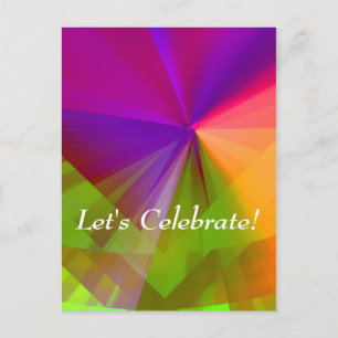 Laten we Celebrate! Briefkaart