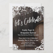 Laten we Celebrate! Houtwedstrijk Lace Lights Flow Kaart (Voorkant)