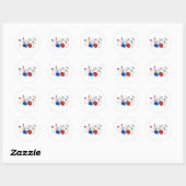 Laten we Cellebraat hebben Ronde Sticker (Vel)