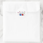 Laten we Cellebraat hebben Ronde Sticker (Tas)