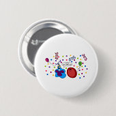 Laten we Cellebraat Ronde Button 5,7 Cm (Voorkant /achterkant)