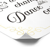 Laten we champagne drinken en dansen op het poster (Hoek)