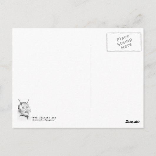 Laten we Chat! Briefkaart (Achterkant)