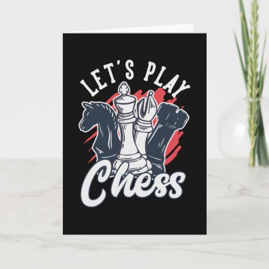 Laten we Chess spelen Kaart (Voorkant)