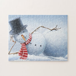 Laten we Chill Sexy Snowman Holiday Legpuzzel