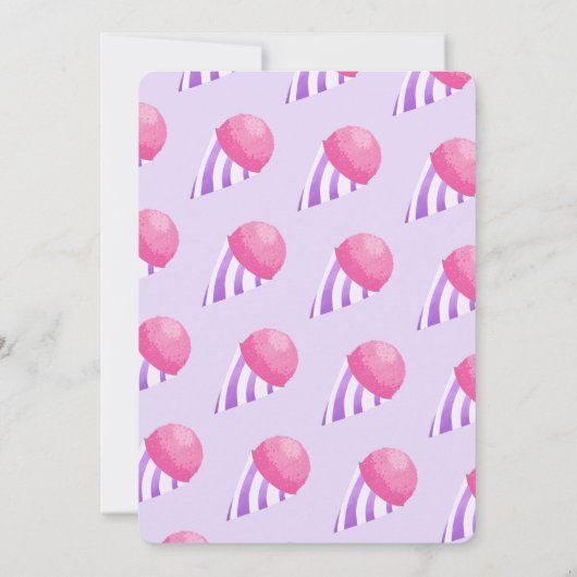 Laten we chillen sneeuw kegel Kinder roze & Paarse Kaart (Achterkant)