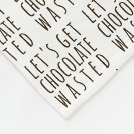 Laten we Chocolade Verslaafd Worden Chocoholic Nat Fleece Deken