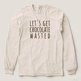 Laten we Chocolade Verslaving Chocoladeliefhebber Tri-Blend Shirt