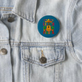 Laten we cinco de mayo feest vieren ronde button 5,7 cm (In situ)