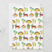 Laten we Cinco de Mayo Fiesta Taco Piñata vieren. Kaart (Achterkant)