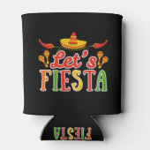 Laten we Cinco de Mayo vieren Blikjeskoeler (Achterkant)
