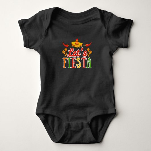 Laten we Cinco de Mayo vieren Romper (Voorkant)