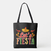 Laten we Cinco de Mayo vieren Tote Bag (Achterkant)