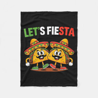 Laten we cinco de mayo vieren voor vrouwen mannen fleece deken