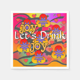 Laten we cocktail drinken  servet