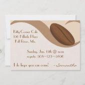 Laten we Coffee Luncheon Uitnodiging doen (Achterkant)