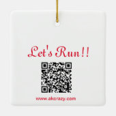 Laten we Colour_Alaskan Ceramic Ornament uitvoeren (Achterkant)