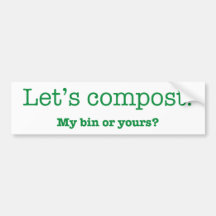 Laten we Compost. Mijn Bin of Yours?