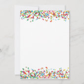 Laten we Confetti Simple Party-verjaardag vieren Kaart (Achterkant)