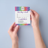 Laten we contact houden Color Street Flyer (Hand)