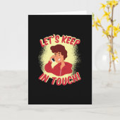 Laten we contact houden kaart (Gele Bloem)