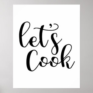 Laten we Cook Poster nemen