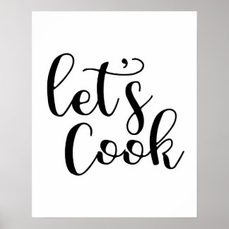 Laten we Cook Poster nemen