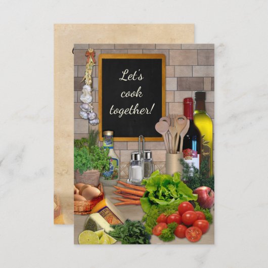 Laten we Cook Together! Kaart (Voorkant / Achterkant)