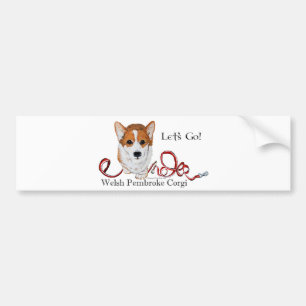 Laten we Corgi gaan halen Bumpersticker