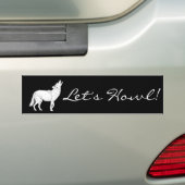 Laten we Coyote Thunder_Cove Howl Bumpersticker (Op auto)