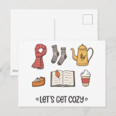 Laten we Cozy pakken Briefkaart (Voorkant / Achterkant)