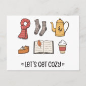 Laten we Cozy pakken Briefkaart (Voorkant)