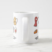 Laten we Cozy pakken Grote Koffiekop (Achterkant)