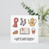Laten we Cozy pakken Kaart (Staand voorkant)