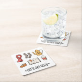 Laten we Cozy pakken Kartonnen Onderzetters (Insitu)