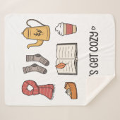 Laten we Cozy pakken Sherpa Deken (Voorkant (horizontaal))